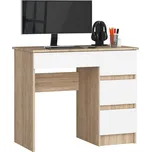 PSACÍ STŮL A-7 CLP SONOMA / BÍLÝ PK PRAVOSTRANNÝ