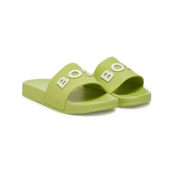 Pánské pantofle Nazouváky BOSS J51643 S Zelená 41