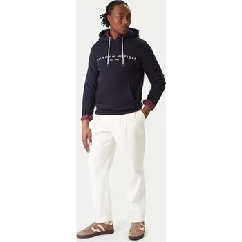 Pánské oblečení Tommy Hilfiger Mikina Core Logo MW0MW10752 Tmavomodrá Regular Fit 3XL