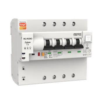 Jistič WDYK třífázový jistič 4P 10-100A s proudovým chráničem, měření spotřeby, Zigbee 3.0 WDYK4P100ARCBO
