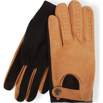 Rukavice Semišové dvoubarevné rukavice s universálním použitím Barva: Rezavo-černá, Velikost: 10