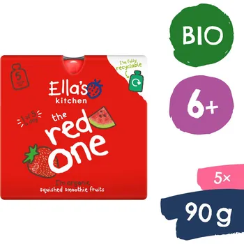 Ella's Kitchen BIO RED ONE ovocné pyré s jahodami (5x90 g)