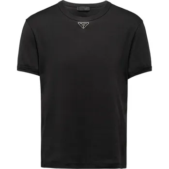 Pánské tričko PRADA Logo Black tričko S Černá