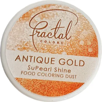 Potravinářské barvivo Dekorativní Prachová barva Fractal perleťová (více variant) Barva: Antique gold 3,5g
