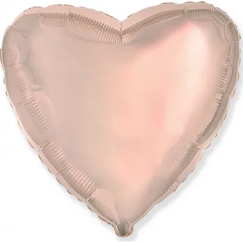 Balónek Godan Fóliový balón Srdce - růžovo-zlaté 45 cm