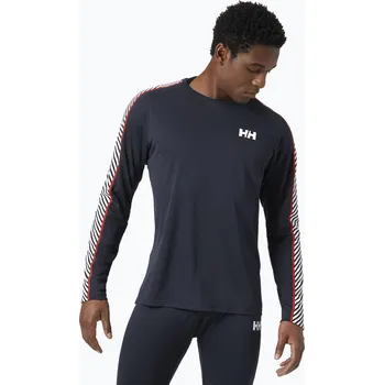 Pánské tričko Pánský longsleeve termo tričko Helly Hansen Lifa Active Stripe Crew navy