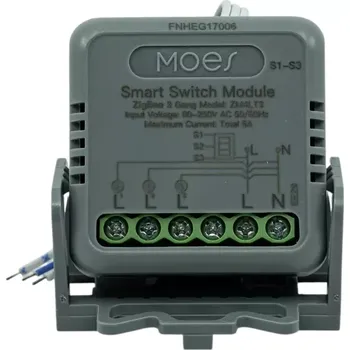 Centrální jednotka pro chytrou domácnost MOES MiNi Smart Switch Module - Zigbee DIY spínač světel 10 A 3