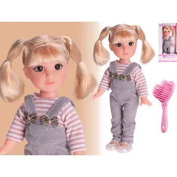 Panenka Mikro trading Panenka módní - 30 cm - tvrdé tělo - blondýnka