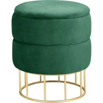 Obývací pokoj PUF ELZA LAHVIČKOVĚ ZELENÁ