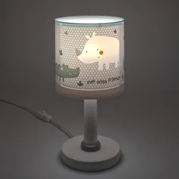 Dětské svítidlo Dalber 60621N - LED Dětská lampička RHINO&CROCO 1xG4/4W/230V šedá