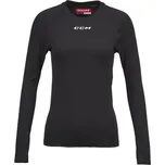 CCM Dámské triko Women[39]s Long Sleeve Training Tee SR Senior, L, tmavě modrá + DÁREK