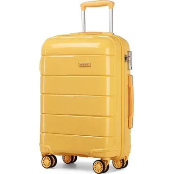Kono K1997L Kufr spinner 55cm Žlutý Polypropylen