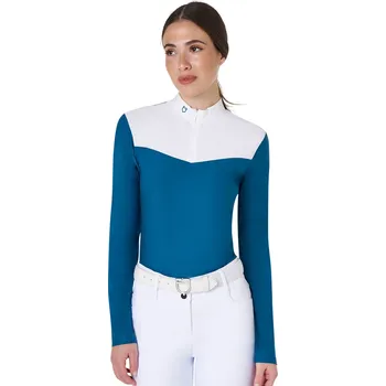 Dámské tričko EQUESTRO Triko závodní Mesh Equestro, dámské, blue coral XS
