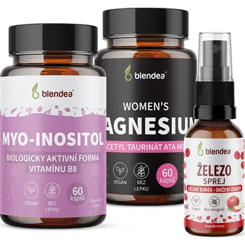 Přírodní produkt Blendea Ženský cyklus balíček 2x 60 kapslí + 10 ml