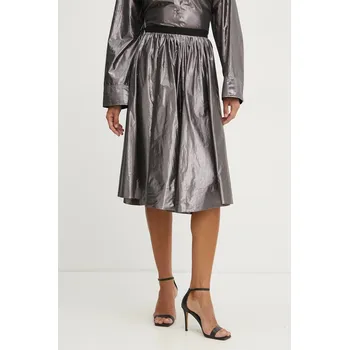 Dámská sukně Sukně Forte Forte fialová barva, midi, áčková, 13592.my skirt 13592.my.skirt SLV, vel. 36