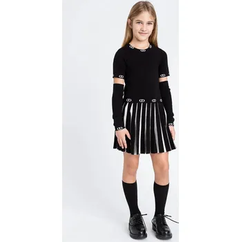 Dívčí šaty Dívčí šaty Twinset 252GJ3101 černá 99X, vel. 152