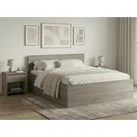 Postel SOFIA 160 x 200 cm, dub lanýž Rošt: S lamelovým roštem, Matrace: Matrace Deluxe 10 cm 152969917