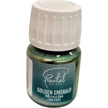 Potravinářské barvivo Metalická barva Fractal 30g (více variant) Barva: Golden emerald