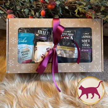 Pamlsek pro kočku Garig Vánoční balíček pro kočky Barva: Šedá v dárkovém balení