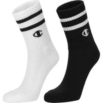 Pánské ponožky Dámské ponožky Champion 2PK SHORT CREW 35/38 Černá, Bílá