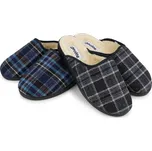 Vlnka Dvojbalení pánských pantoflí komfort s ovčí vlnou Merino velikost obuv dospělí 46