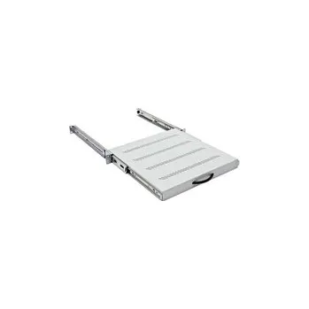 Rozvaděč 19" výsuv.police 650mm plnovýsuv,nosn.45kg šedá