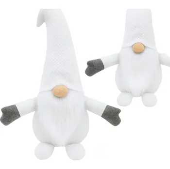 Vánoční dekorace Vánoční skřítek 35cm YX045 White