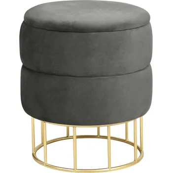 Taburet PUF ELZA GRAFIT