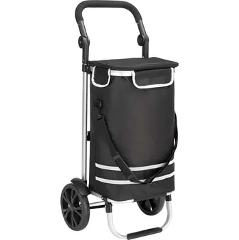 Nákupní taška Monzana Nákupní vozík s chladicím vakem černý 108231
