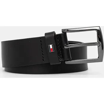 Opasek Kožený pásek Tommy Hilfiger pánský, černá barva, AM0AM13536 99X, vel. 90