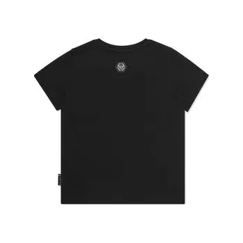 Pánská móda PHILIPP PLEIN T-Shirt 19975 Černá Regular Fit 6