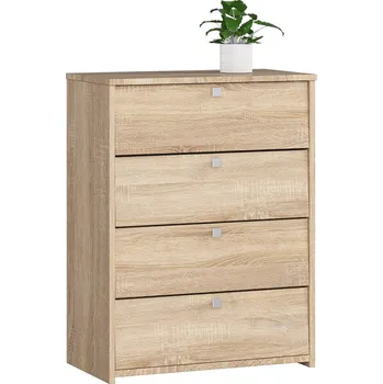 Botník Botník se 4 výklopnými dvířky 60 cm - dub sonoma