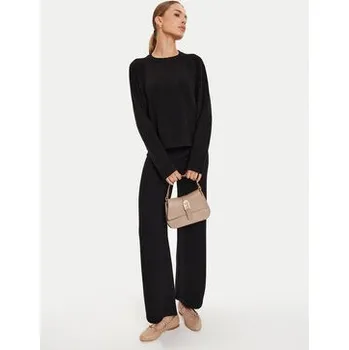 Pánské kalhoty Max Mara Leisure Úpletové kalhoty Epopea 24263360 Černá Relaxed Fit XL