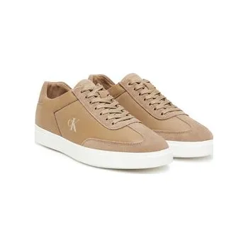 Dámské tenisky Sneakersy Calvin Klein Low Pro Cups Lth Mix Mg HW0HW02825 Béžová 35