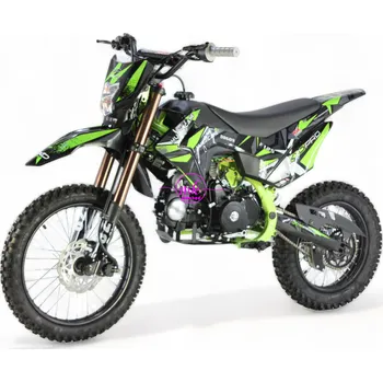 malá motorka dirtbike pitbike 125ccm KXD 609 17/14 - zelená (el. start)
