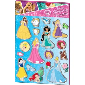 Hračka Rappa Sada samolepek 6 listů - Disney Princezny