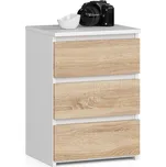 KOMODA CL3/40 PK BÍLÁ / DUB SONOMA