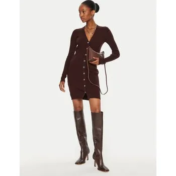 Dámské šaty Pinko Úpletové šaty Riserva 104017 A15S Hnědá Regular Fit M