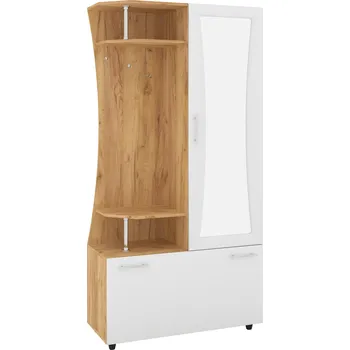 Předsíňová stěna Slevadoma Předsíňová stěna VIZIT MDF Barva: dub tacho + bílá