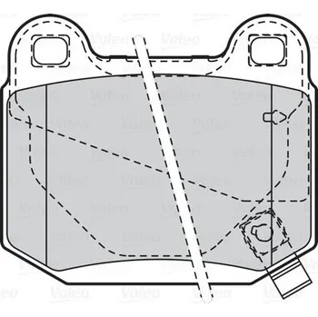 Brzdová destička Sada brzdových destiček, kotoučová brzda VALEO 302081