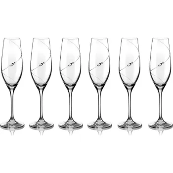 Sklenice Diamante Silhouette City Flétna 210 ml/6 ks