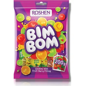 Bonbon Roshen Bim Bom sáček 200g cena za kartonové balení (Kartonové balení : 11 ks)