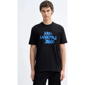 Pánské tričko Bavlněné tričko Karl Lagerfeld Jeans B1M17065 černá 99X, vel. S