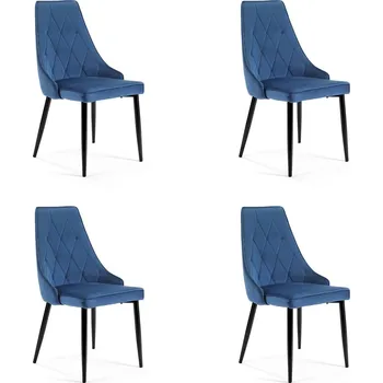 Jídelní židle 4x ŽIDLE SJ.054 MODRÁ