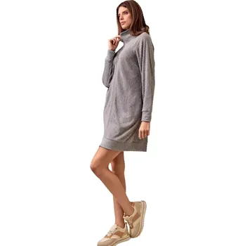 Dámské noční prádlo Dámský hřejivý župan Lormar Moh673904 šedá velikost L/XL