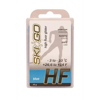 Lyžařský vosk SKIGO HF Blue, -3°C až -10°C, 45 g, skluzný vosk