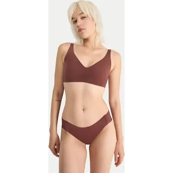 Dámské spodní prádlo Sloggi Podprsenka bez kostic Zero Feel 10217729 Hnědá XL_