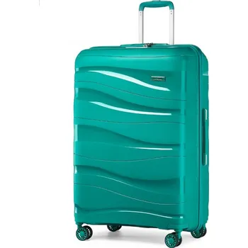 Kono K2094L Kufr spinner 76cm Modrozelený Polypropylen