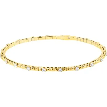 Náramek Zlatý flexi náramek s lab-grown diamanty Curtis