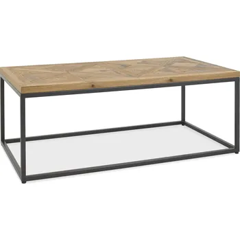 Konferenční stolek Konferenční stolek Indus 114 cm z masivu dub přírodní/grafit